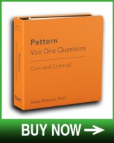 Pattern Voir Dire - Buy Now