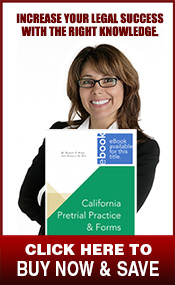 California Pretrial Practice - Buy NOW