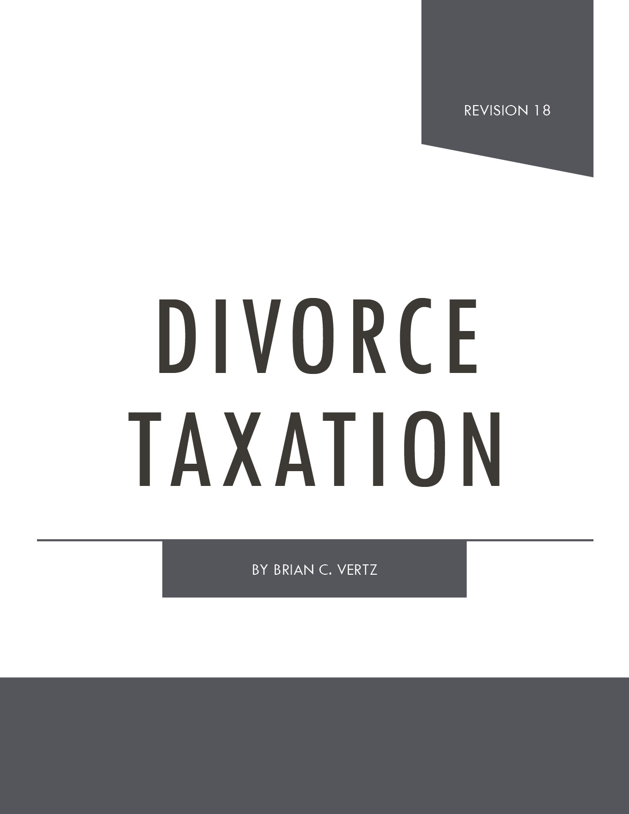 Frumkes And Vertz On Divorce Taxation